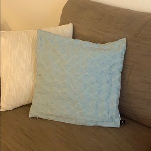 Newport Light Blue/Silver 18” Square Pillow Covers